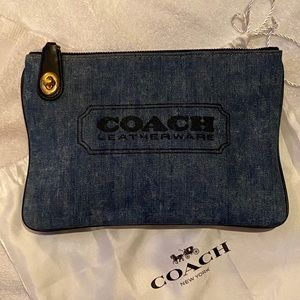 Coach Denim pouch